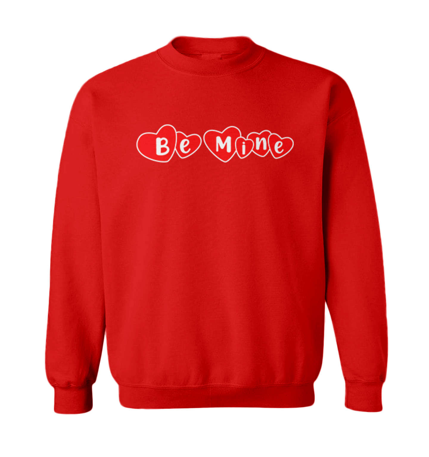 Be Mine - Hearts Candy Sweet Kiss Valentine's Day Love Toddler Crewneck Sweater - Picture 7 of 8