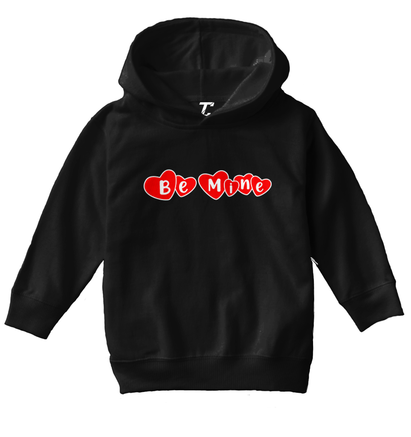 Be Mine - Hearts Candy Sweet Kiss Valentine's Day Love Toddler/Youth Hoodie - Picture 2 of 12