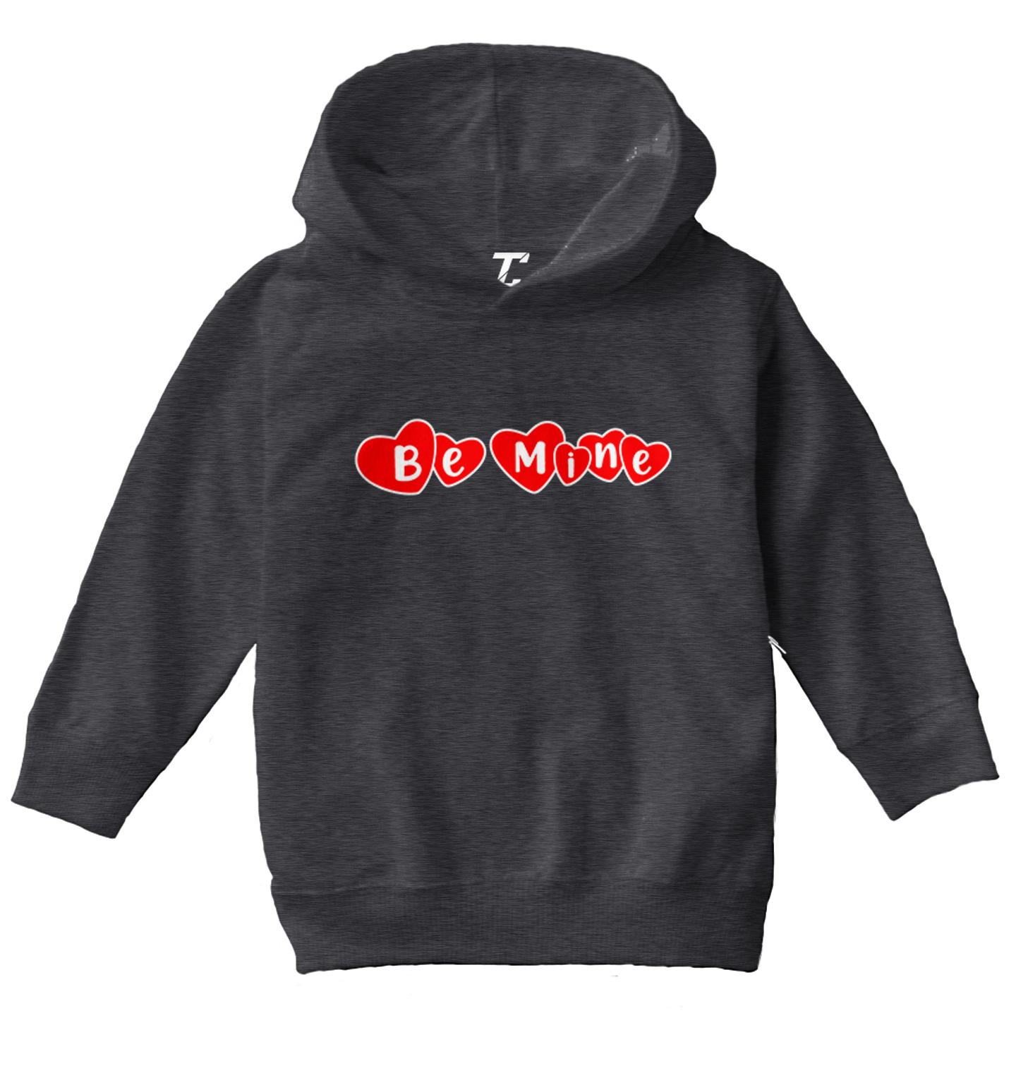 Be Mine - Hearts Candy Sweet Kiss Valentine's Day Love Toddler/Youth Hoodie - Picture 3 of 12
