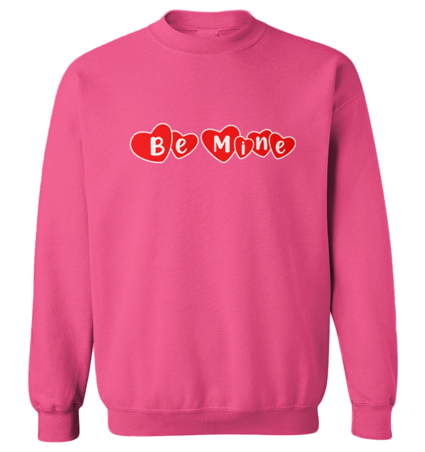 Be Mine - Hearts Candy Sweet Kiss Valentine's Day Love Toddler Crewneck Sweater - Picture 6 of 8