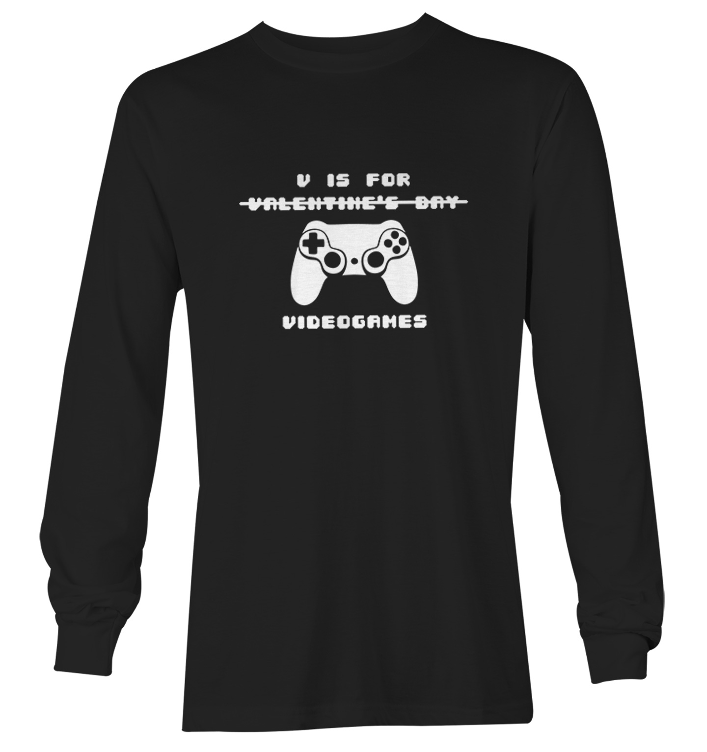 V Is For Video Games - NOT Valentine's Day Controller Youth T-Shirt - Picture 13 of 20
