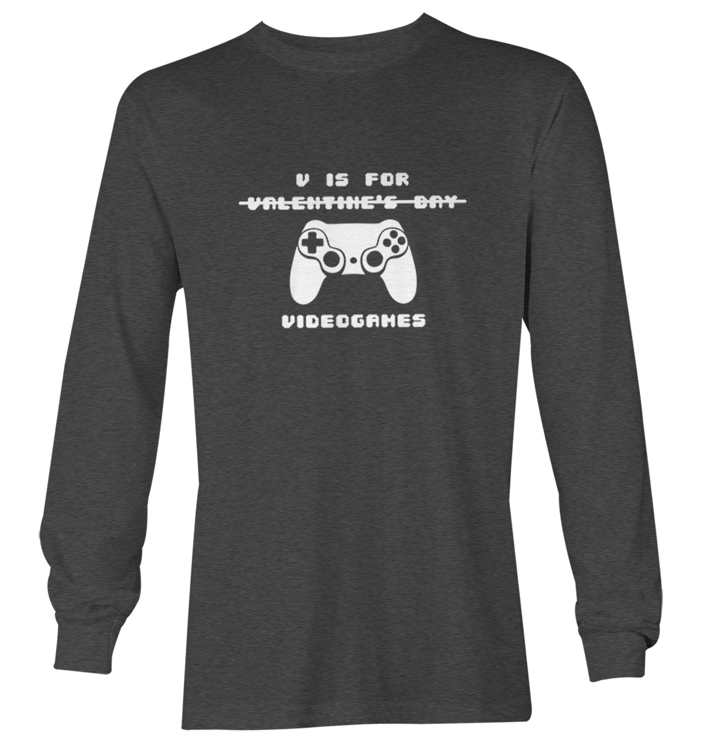 V Is For Video Games - NOT Valentine's Day Controller Youth T-Shirt - Picture 14 of 20