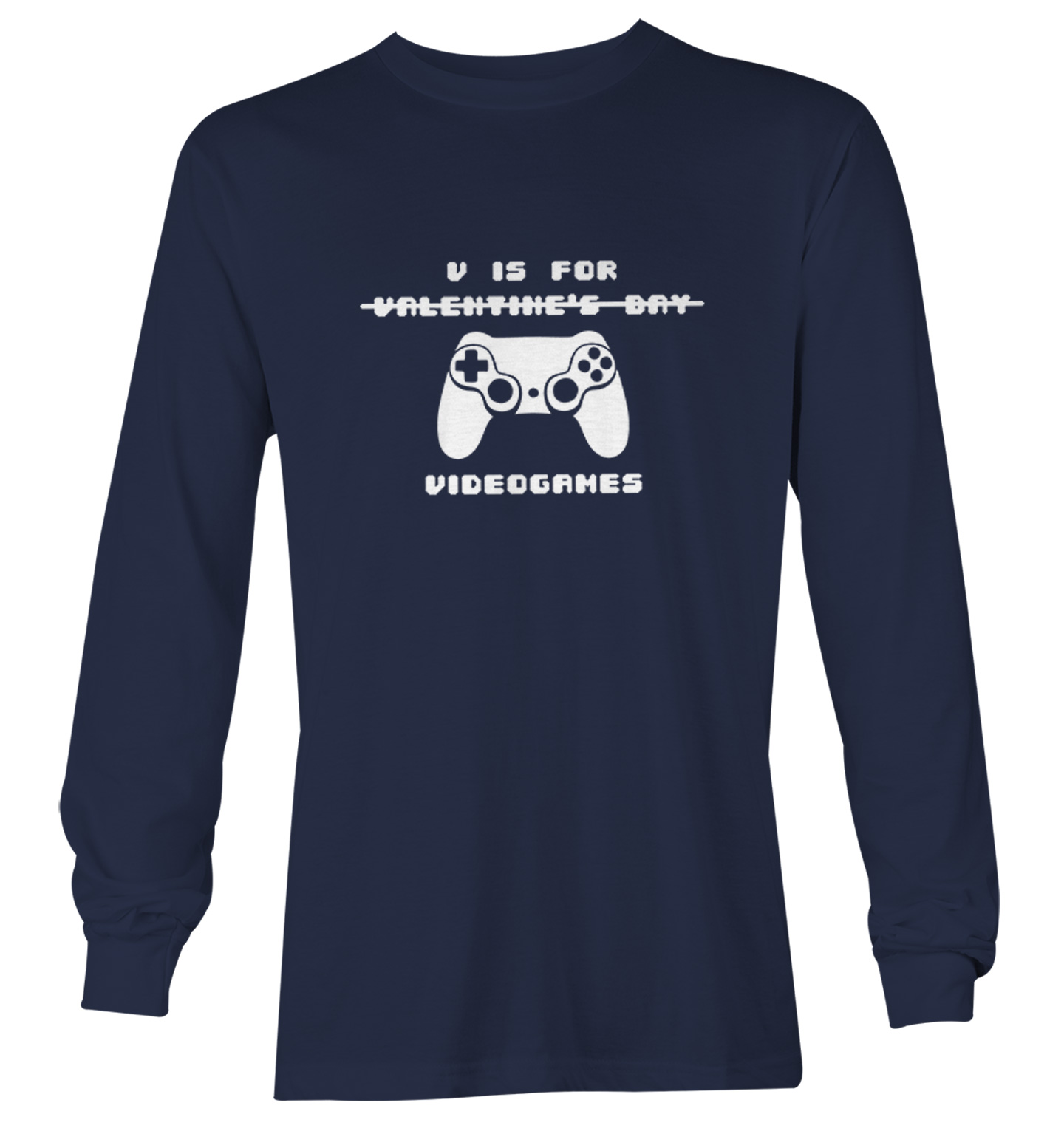 V Is For Video Games - NOT Valentine's Day Controller Youth T-Shirt - Picture 17 of 20