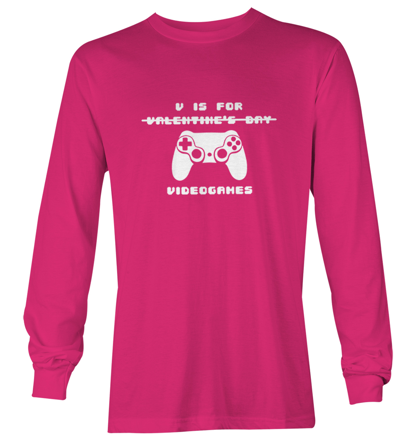 V Is For Video Games - NOT Valentine's Day Controller Youth T-Shirt - Picture 18 of 20