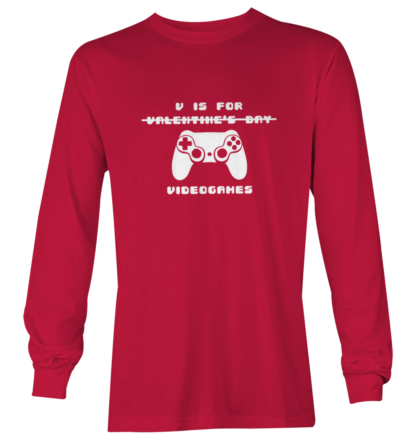 V Is For Video Games - NOT Valentine's Day Controller Youth T-Shirt - Picture 19 of 20