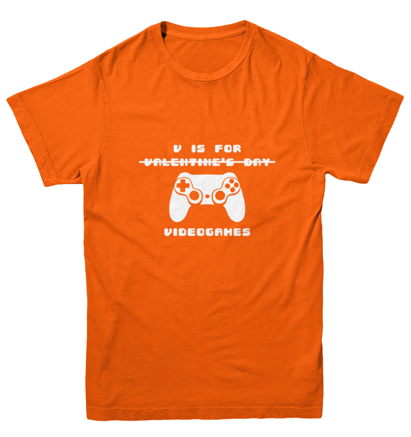V Is For Video Games - NOT Valentine's Day Controller Youth T-Shirt - Picture 8 of 20