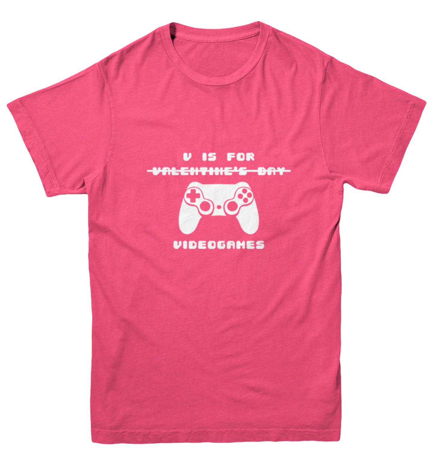 V Is For Video Games - NOT Valentine's Day Controller Youth T-Shirt - Picture 9 of 20