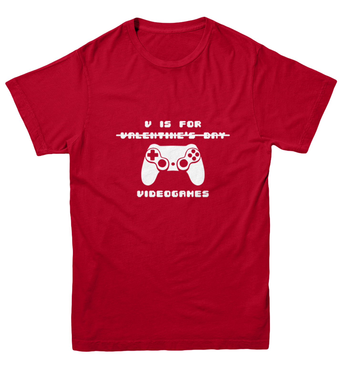 V Is For Video Games - NOT Valentine's Day Controller Youth T-Shirt - Picture 11 of 20