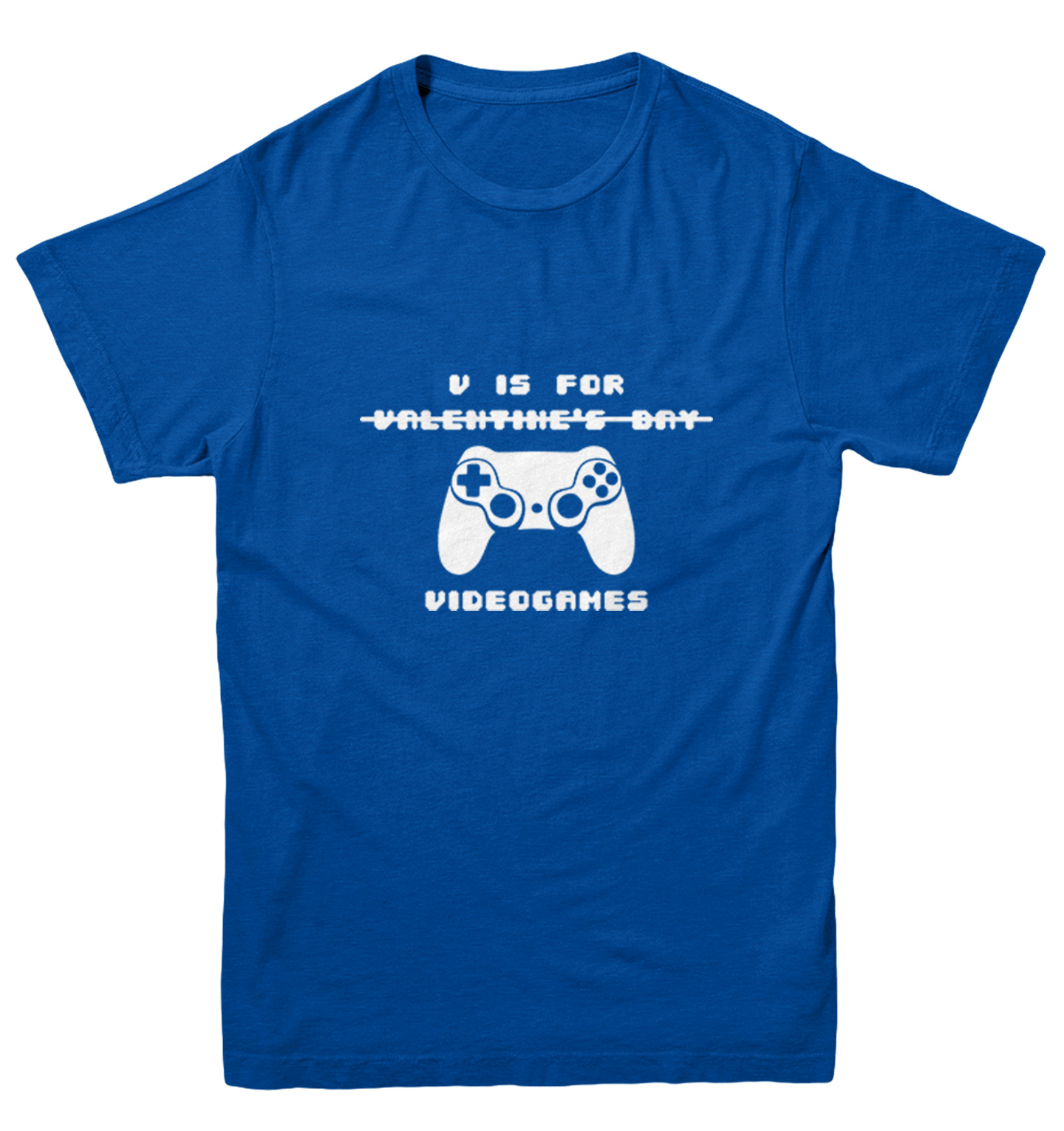 V Is For Video Games - NOT Valentine's Day Controller Youth T-Shirt - Picture 12 of 20