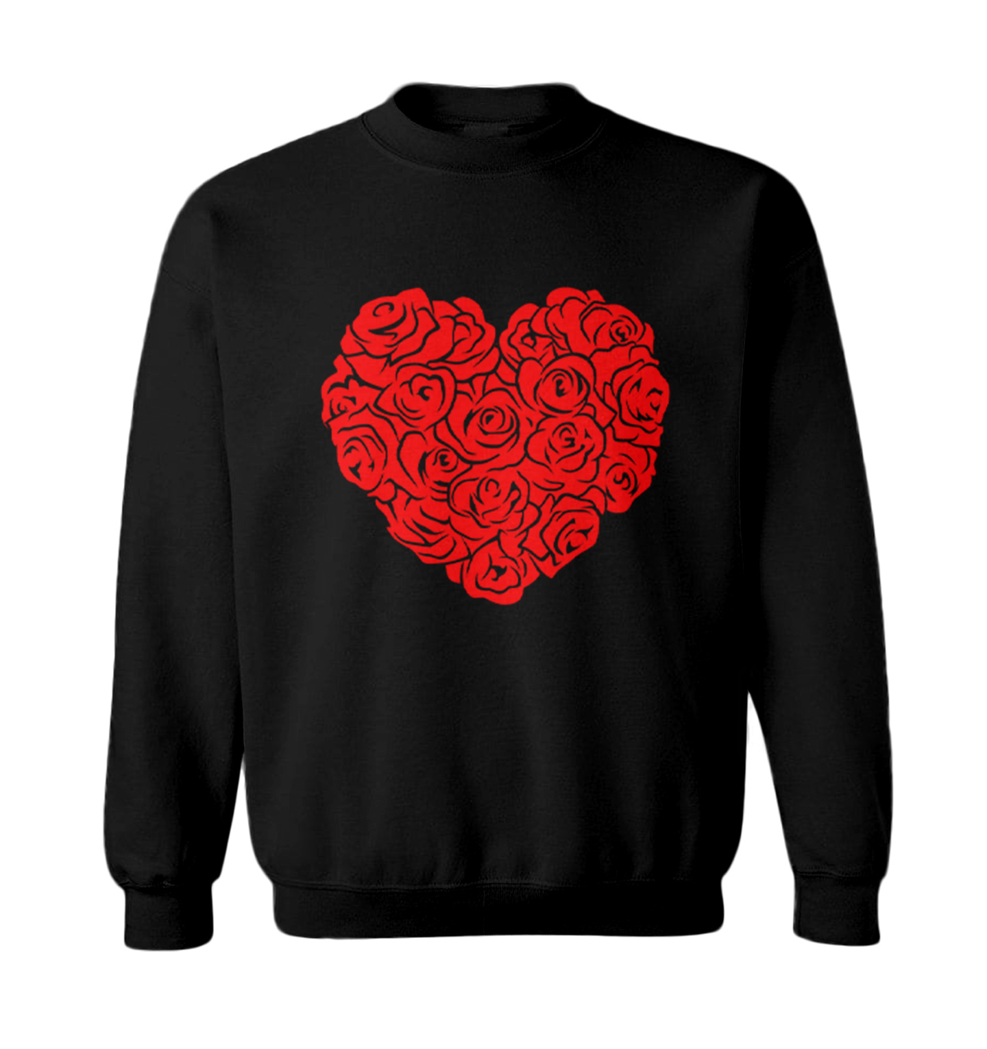 Heart Of Roses - Flowers Valentine's Day Bouquet Toddler Crewneck Sweater - Picture 2 of 8