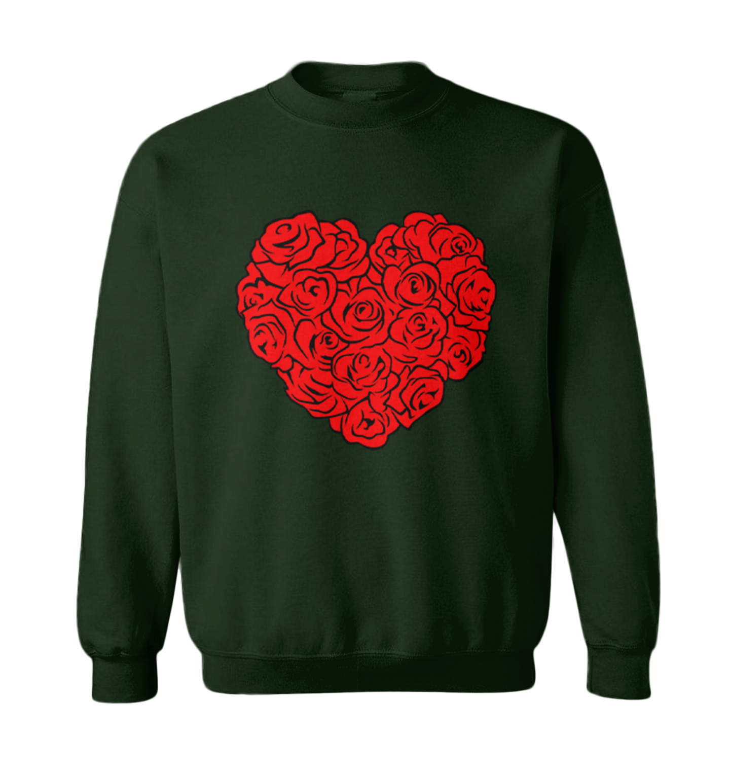 Heart Of Roses - Flowers Valentine's Day Bouquet Toddler Crewneck Sweater - Picture 3 of 8
