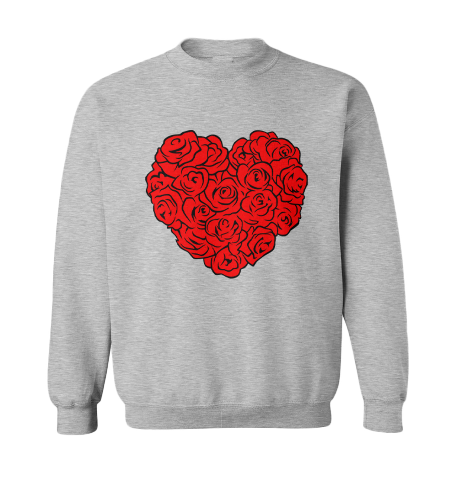 Heart Of Roses - Flowers Valentine's Day Bouquet Toddler Crewneck Sweater - Picture 4 of 8