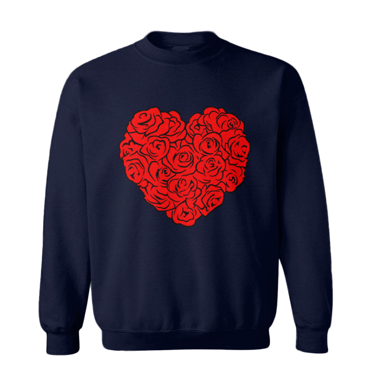 Heart Of Roses - Flowers Valentine's Day Bouquet Toddler Crewneck Sweater - Picture 5 of 8