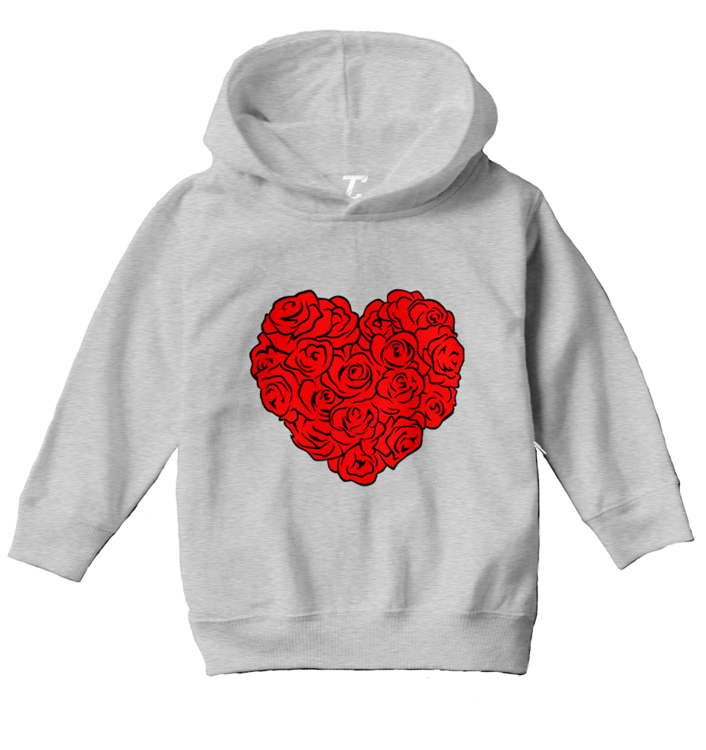 Heart Of Roses - Flowers Valentine's Day Bouquet Toddler/Youth Hoodie - Picture 6 of 12