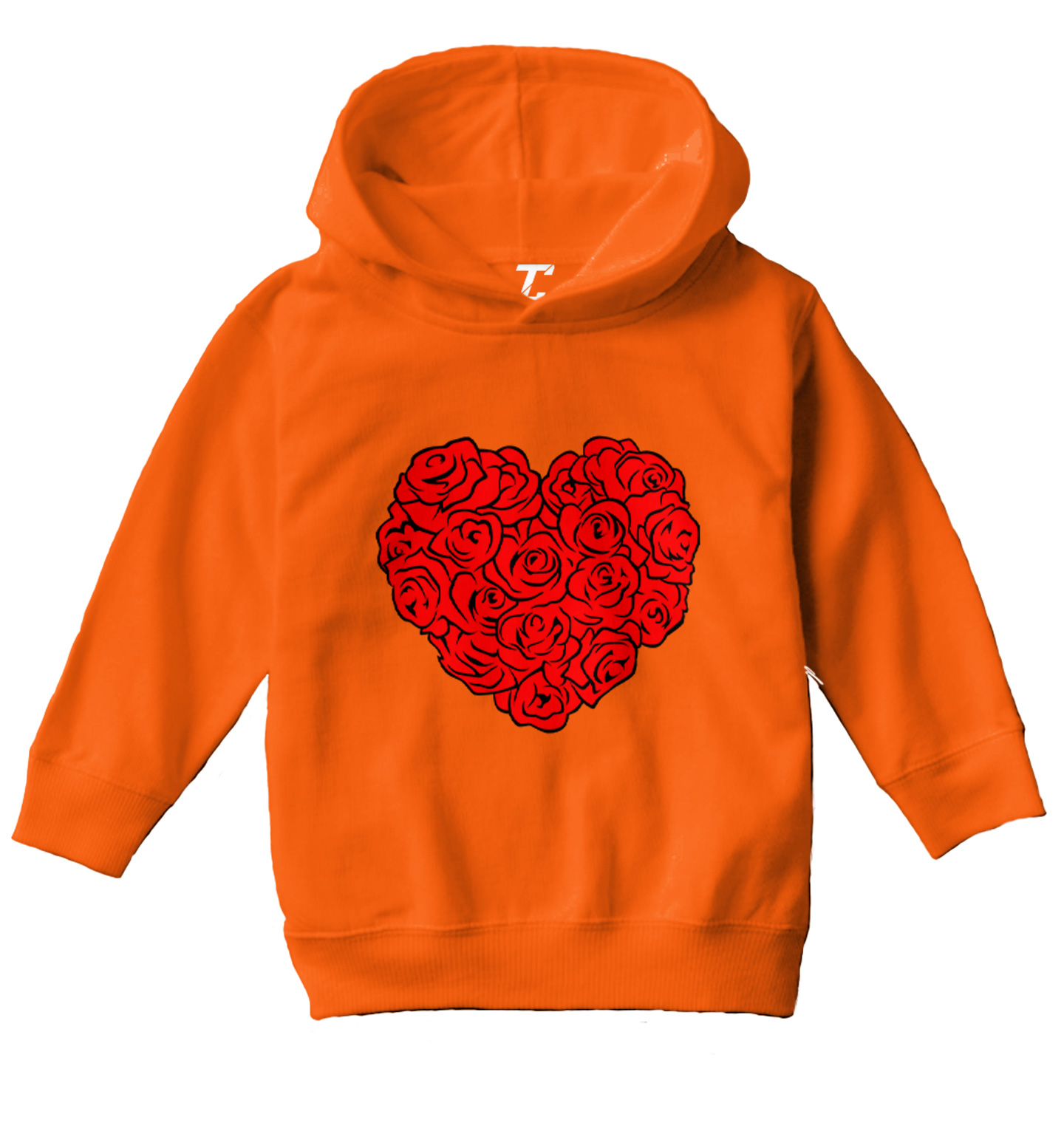 Heart Of Roses - Flowers Valentine's Day Bouquet Toddler/Youth Hoodie - Picture 8 of 12