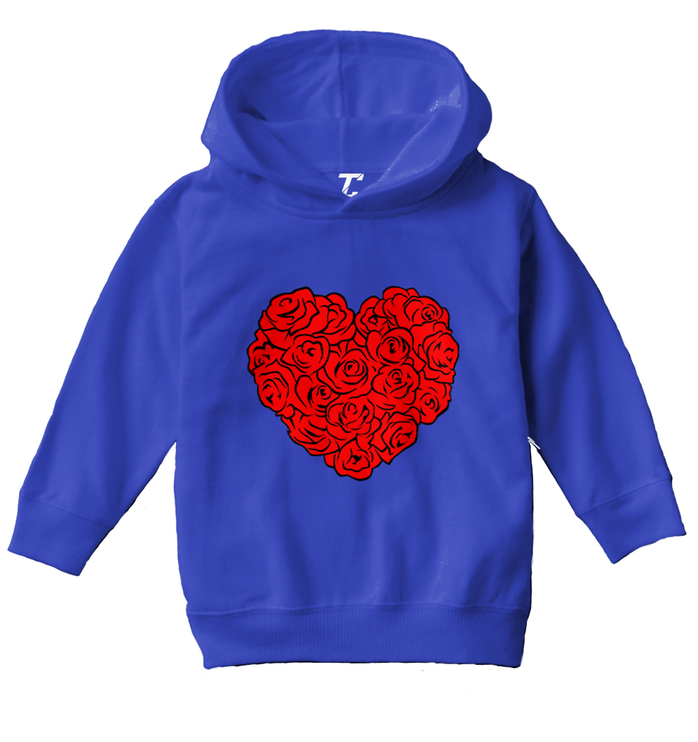 Heart Of Roses - Flowers Valentine's Day Bouquet Toddler/Youth Hoodie - Picture 11 of 12