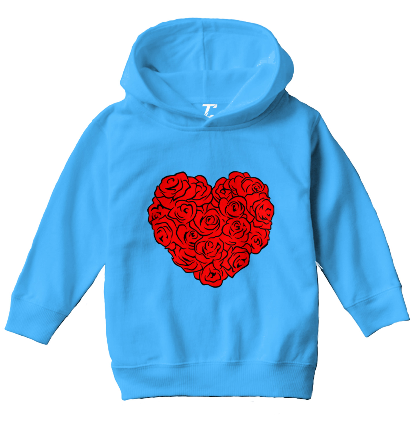 Heart Of Roses - Flowers Valentine's Day Bouquet Toddler/Youth Hoodie - Picture 12 of 12