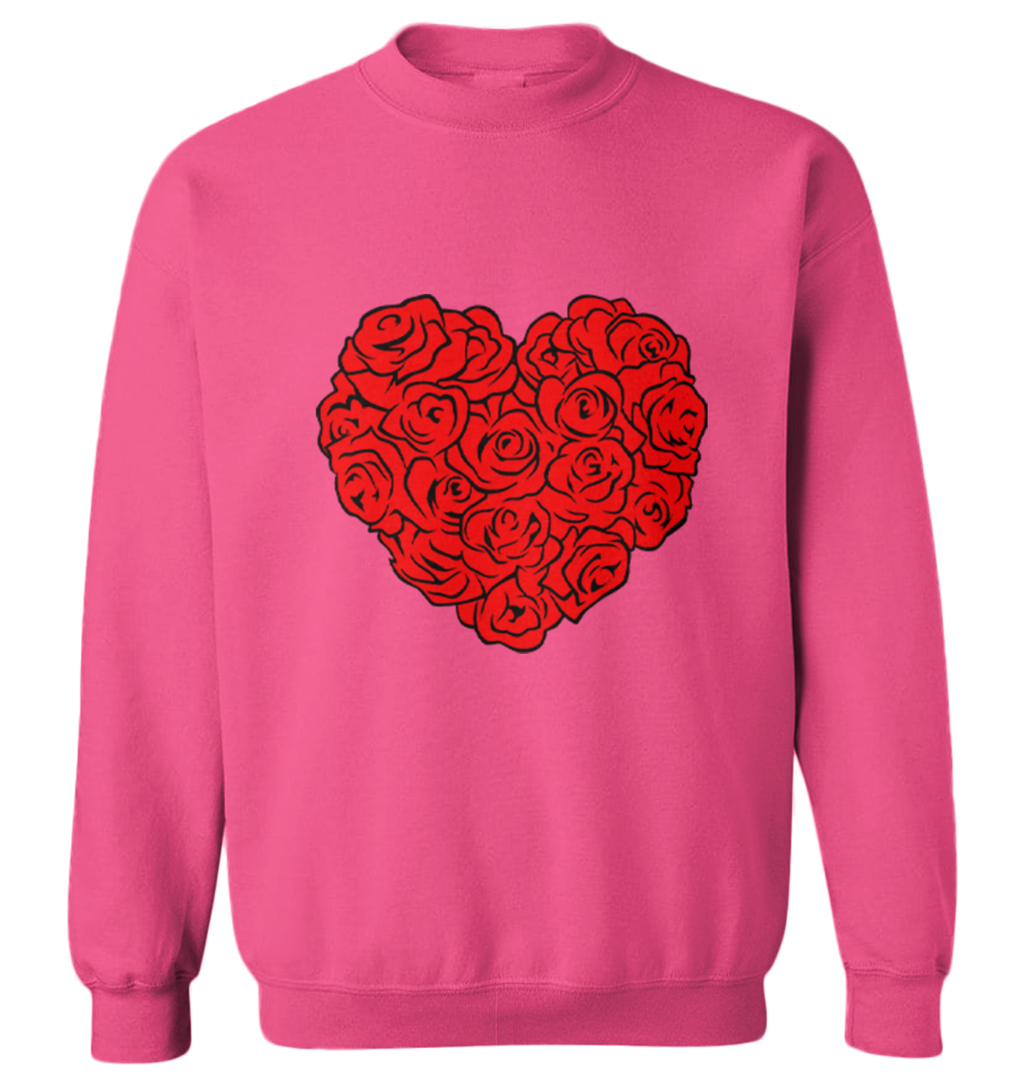 Heart Of Roses - Flowers Valentine's Day Bouquet Toddler Crewneck Sweater - Picture 6 of 8