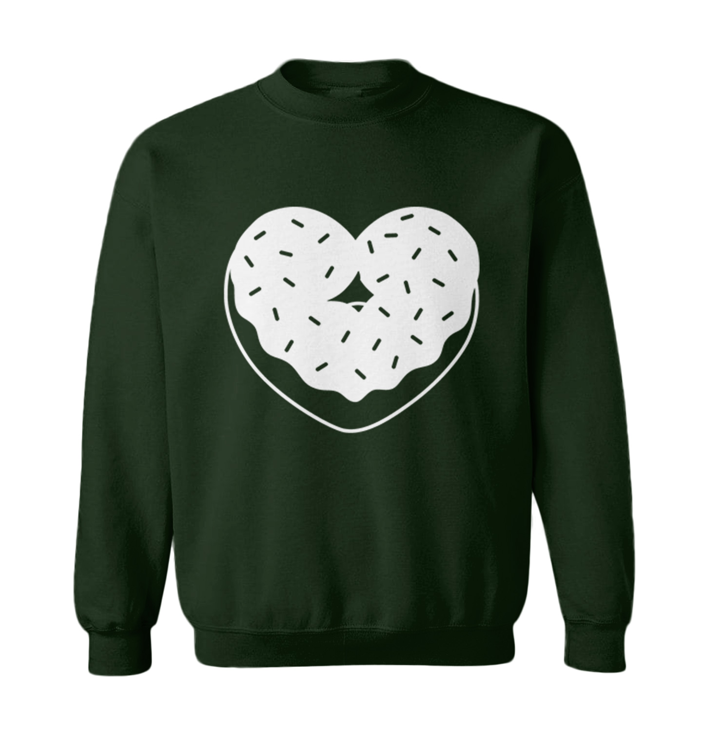 Heart Shaped Donut - Snack Sweet Desserts Food Lover Toddler Crewneck Sweater - Picture 3 of 8