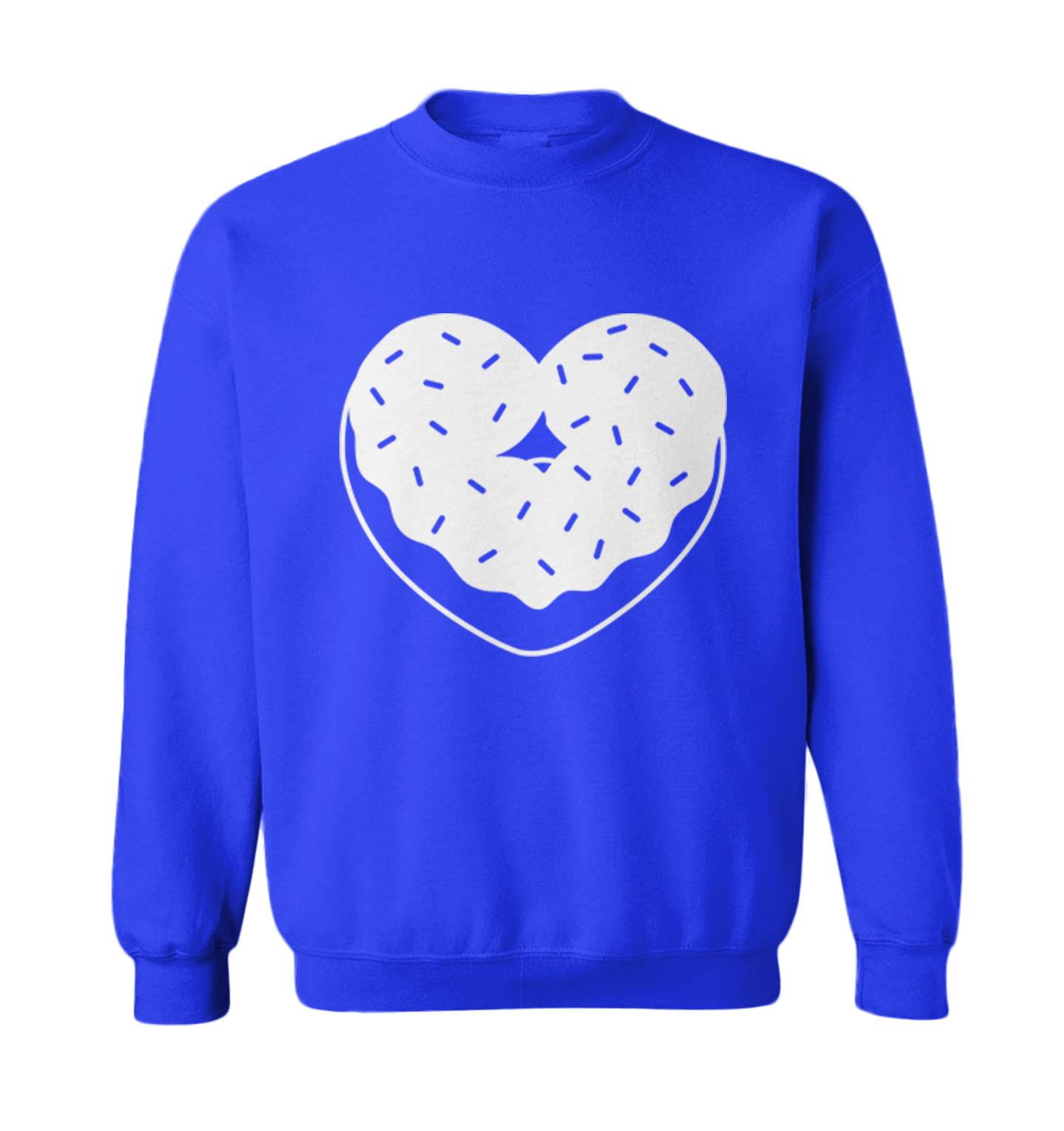 Heart Shaped Donut - Snack Sweet Desserts Food Lover Toddler Crewneck Sweater - Picture 8 of 8