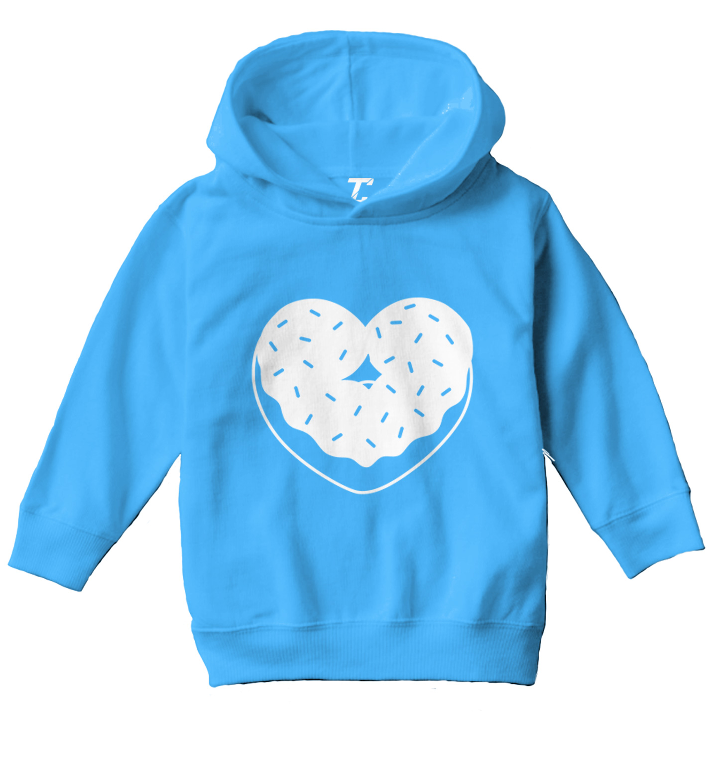 Heart Shaped Donut - Snack Sweet Desserts Food Lover Toddler/Youth Hoodie - Picture 12 of 12