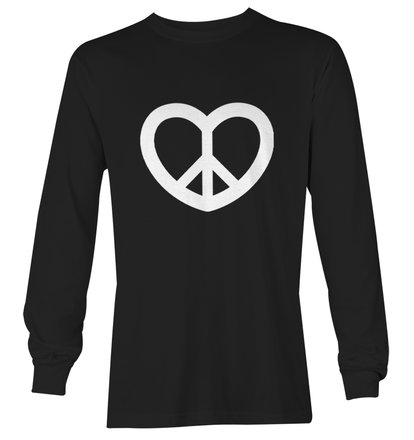 Peace Sign Heart - Valentine's Day Love Positivity Youth T-Shirt - Picture 13 of 20