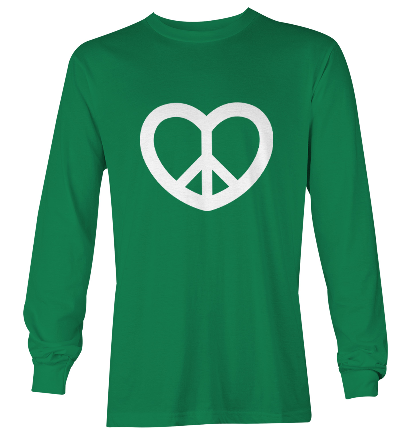 Peace Sign Heart - Valentine's Day Love Positivity Youth T-Shirt - Picture 15 of 20