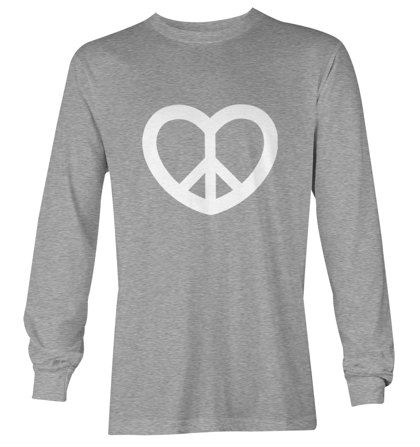 Peace Sign Heart - Valentine's Day Love Positivity Youth T-Shirt - Picture 16 of 20