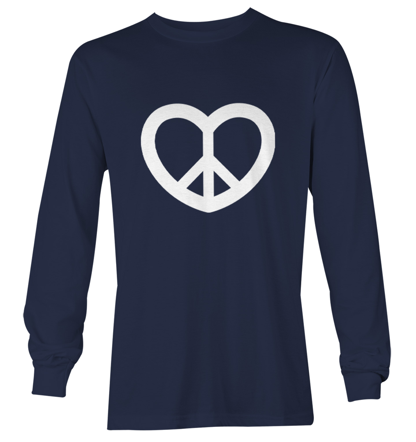 Peace Sign Heart - Valentine's Day Love Positivity Youth T-Shirt - Picture 17 of 20