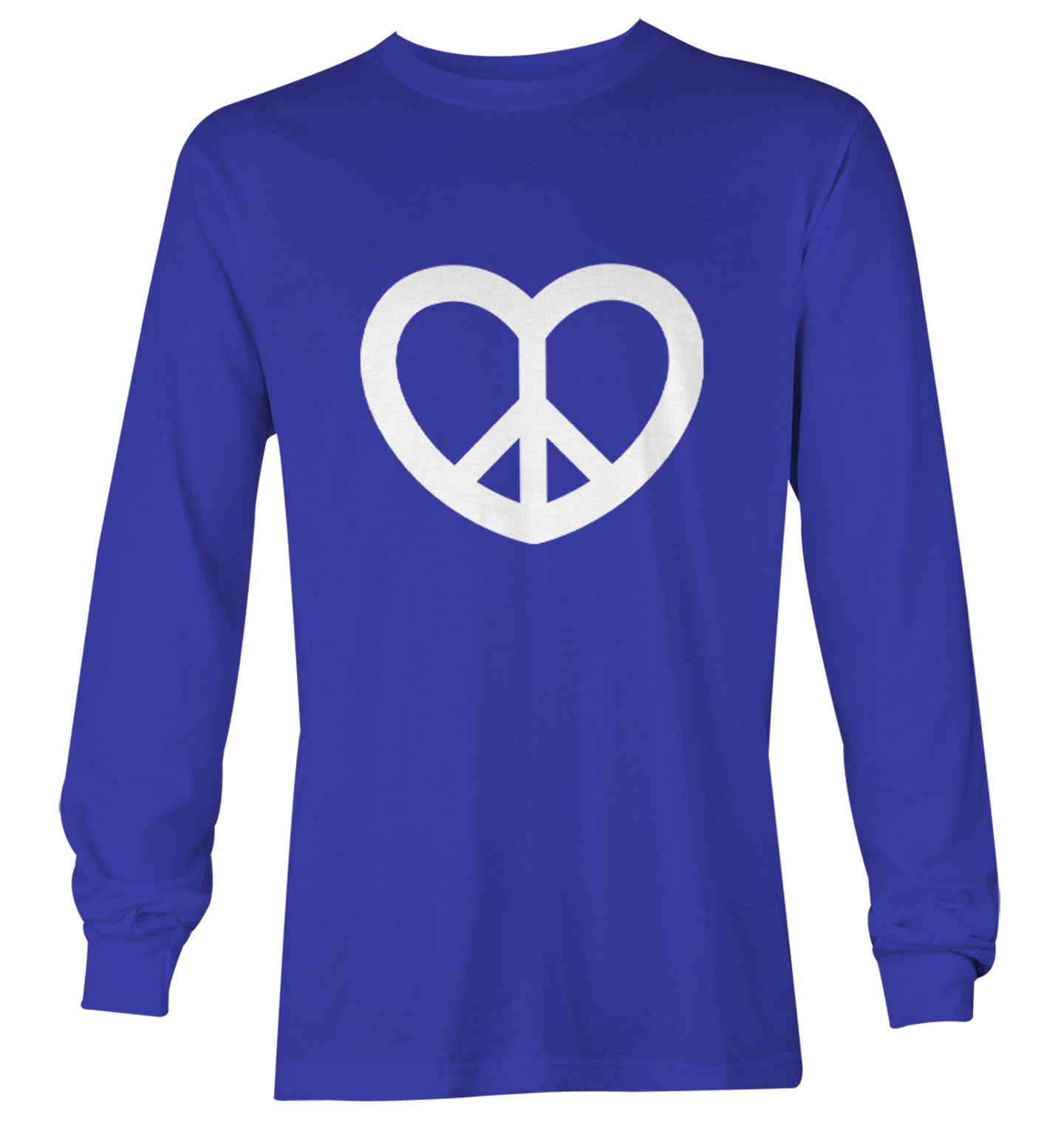 Peace Sign Heart - Valentine's Day Love Positivity Youth T-Shirt - Picture 20 of 20
