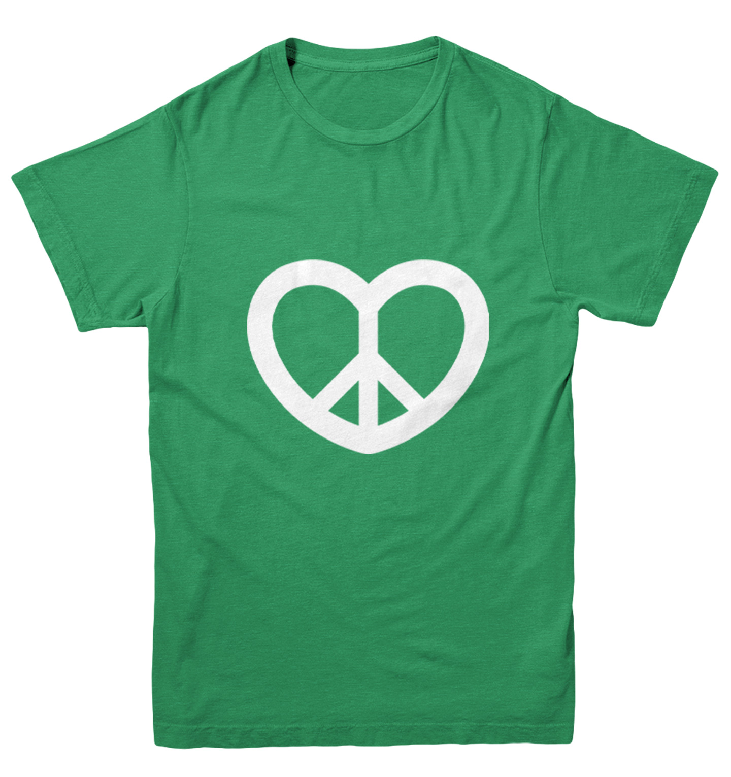 Peace Sign Heart - Valentine's Day Love Positivity Youth T-Shirt - Picture 4 of 20
