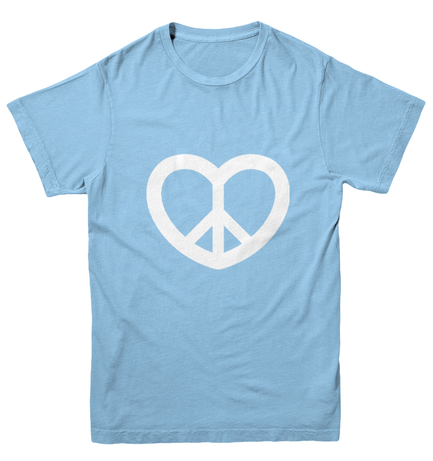 Peace Sign Heart - Valentine's Day Love Positivity Youth T-Shirt - Picture 5 of 20