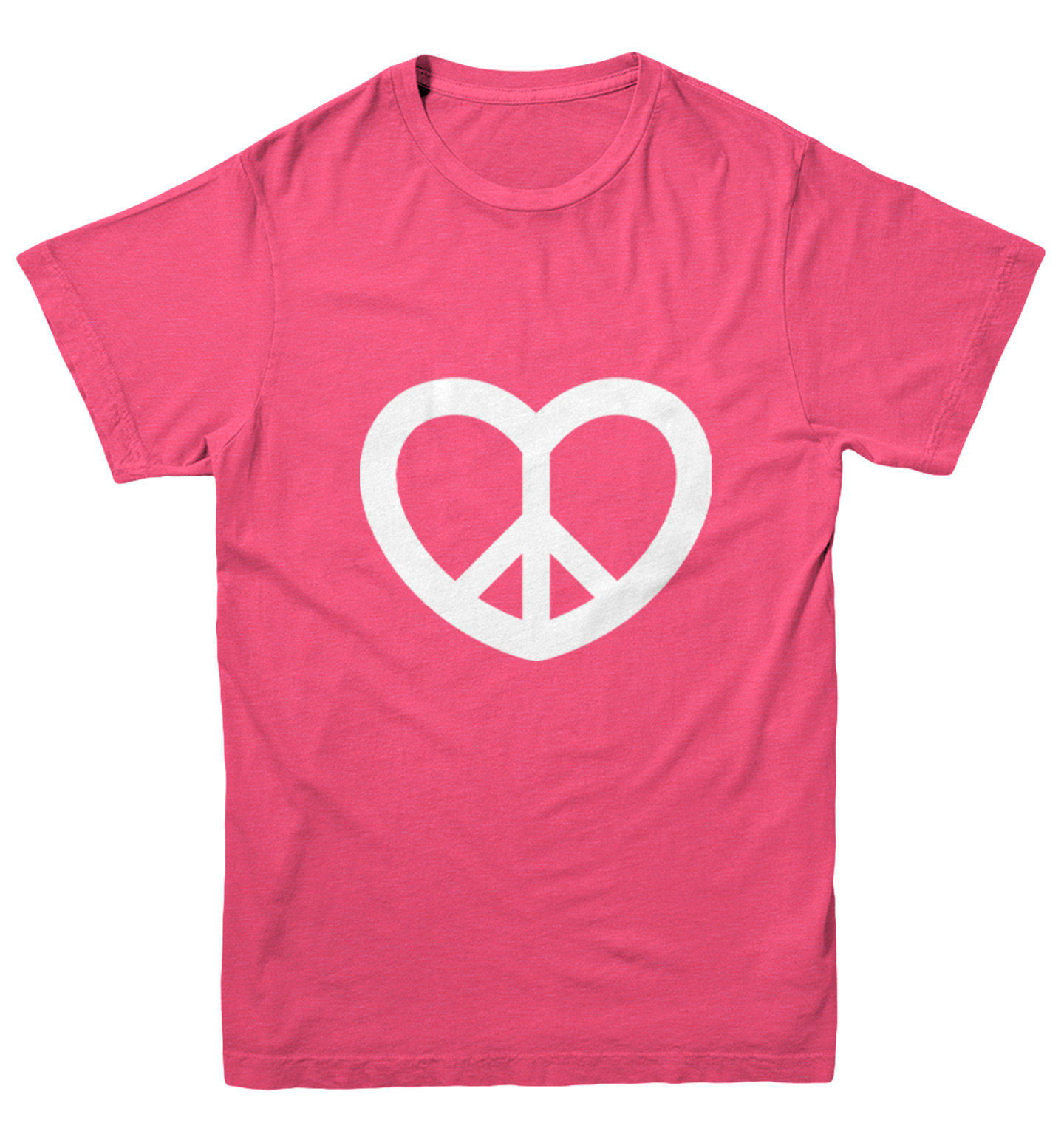 Peace Sign Heart - Valentine's Day Love Positivity Youth T-Shirt - Picture 9 of 20