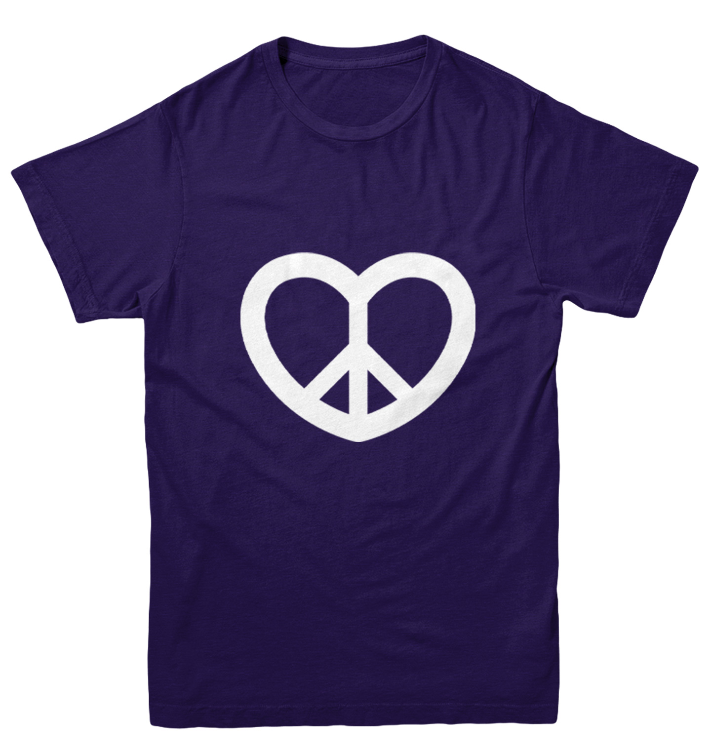 Peace Sign Heart - Valentine's Day Love Positivity Youth T-Shirt - Picture 10 of 20