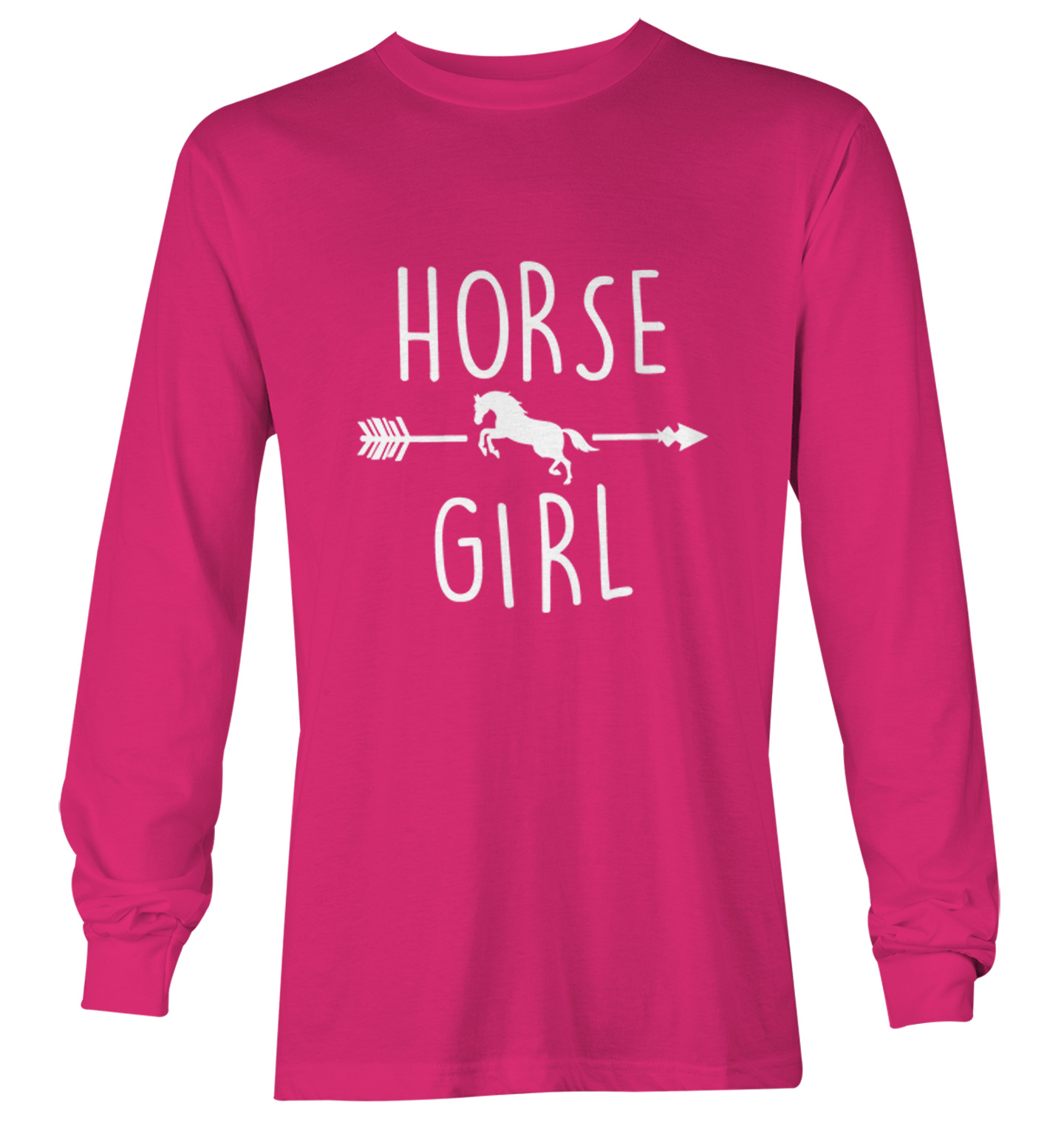 Horse Girl - Animal Lover Equestrian Thoroughbred Pony Youth T-Shirt - Picture 18 of 20