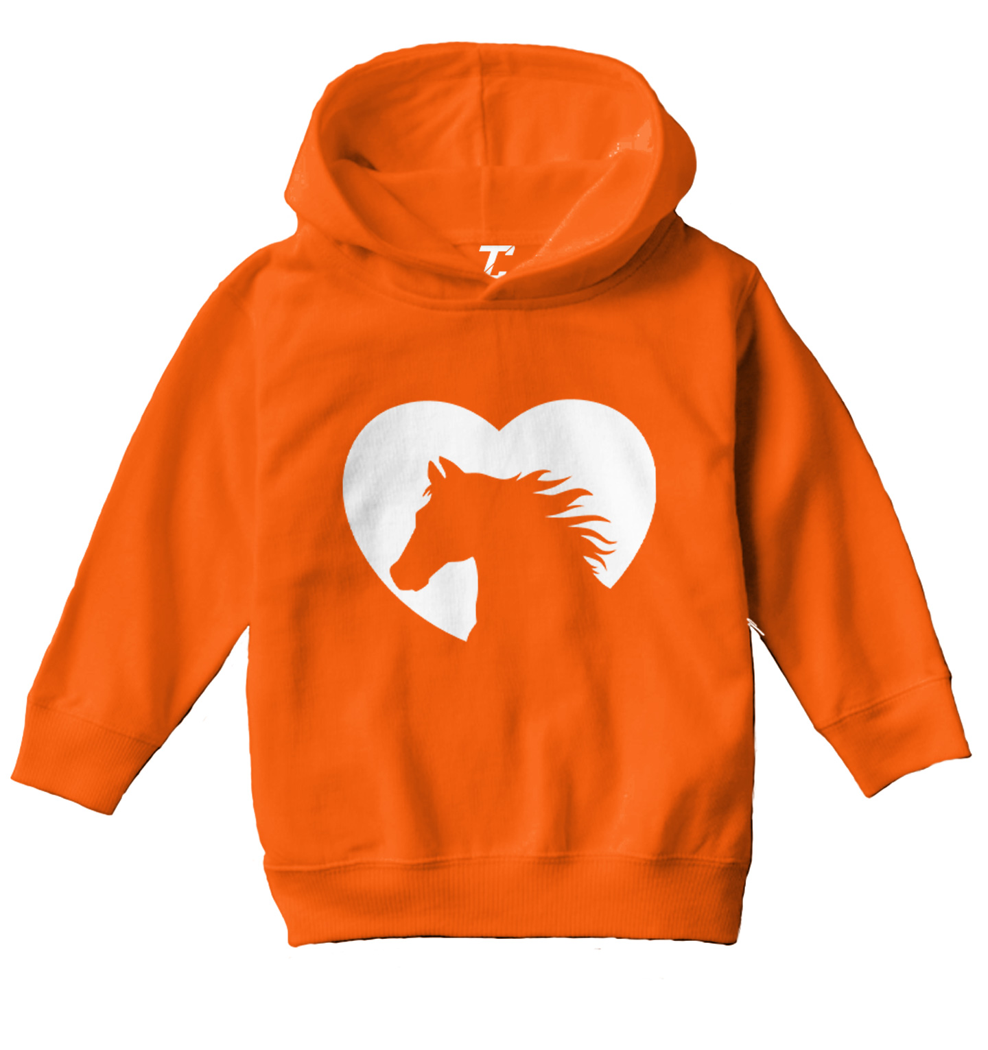Heart With Horse Silhouette - Horse Lover Pony Ride Toddler/Youth Hoodie - Picture 8 of 12