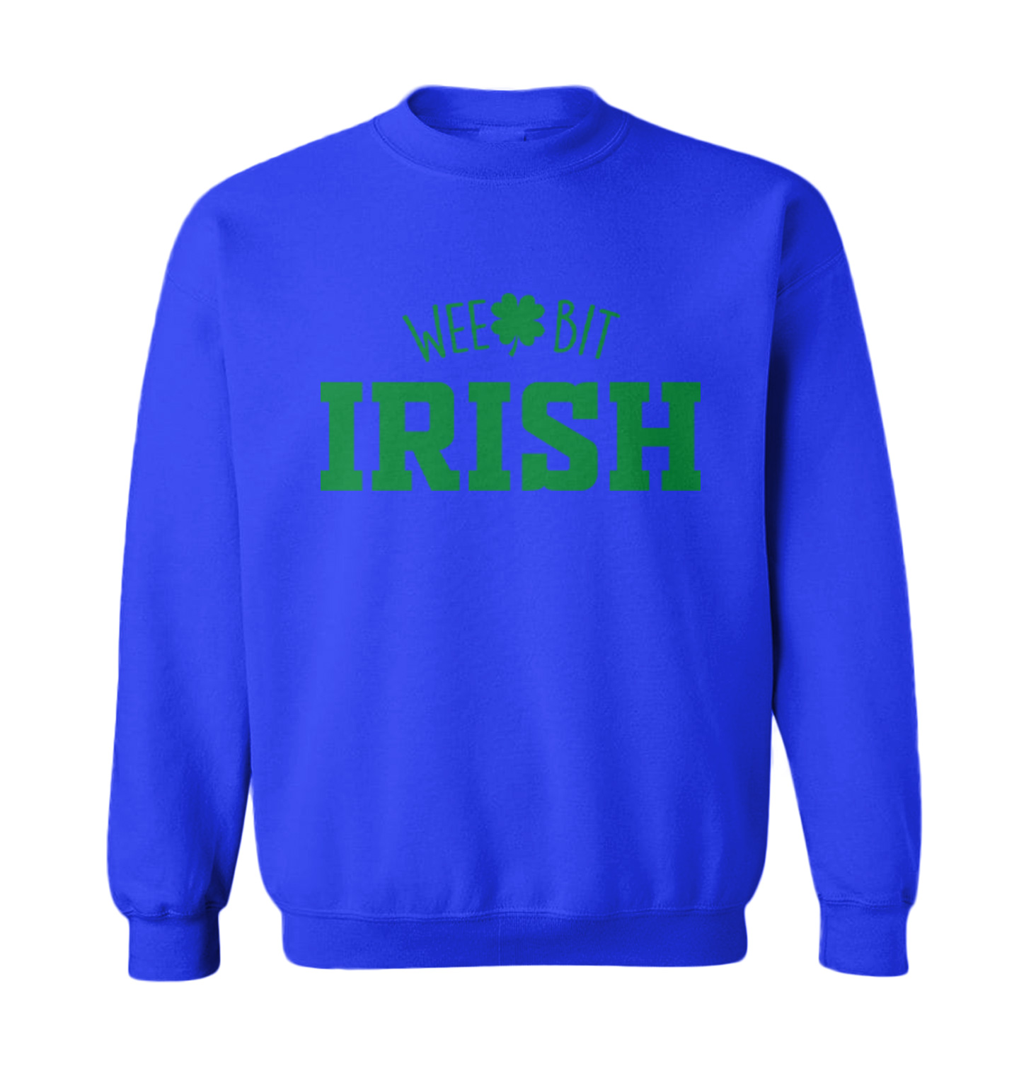 Wee Bit Irish - Luck Four Leaf Clover St. Patrick's Day Toddler Crewneck Sweater - Picture 8 of 8