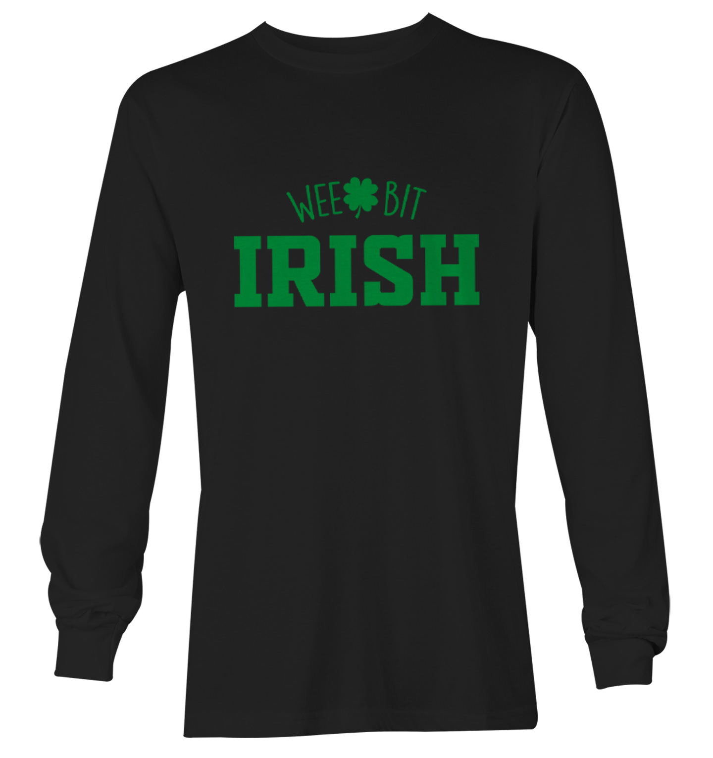 Wee Bit Irish - Luck Four Leaf Clover St. Patrick's Day Youth T-Shirt - Picture 13 of 20