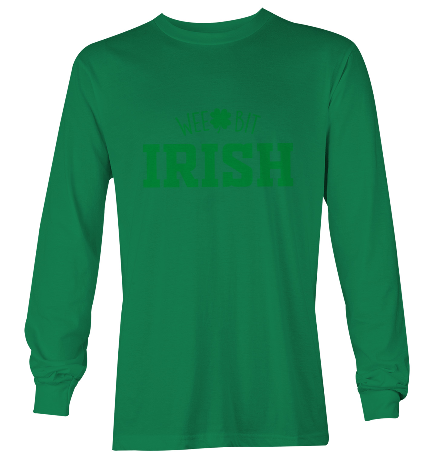 Wee Bit Irish - Luck Four Leaf Clover St. Patrick's Day Youth T-Shirt - Picture 15 of 20