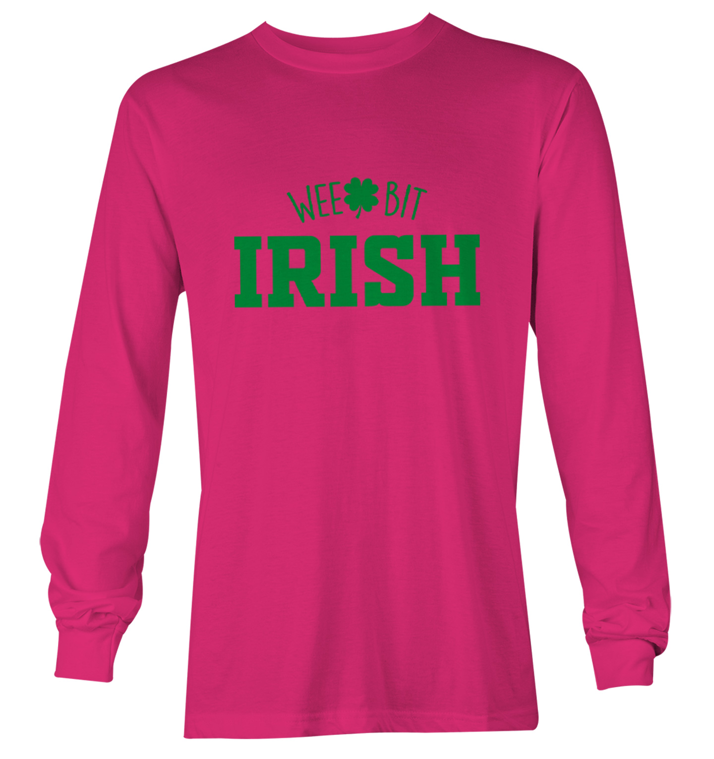 Wee Bit Irish - Luck Four Leaf Clover St. Patrick's Day Youth T-Shirt - Picture 18 of 20