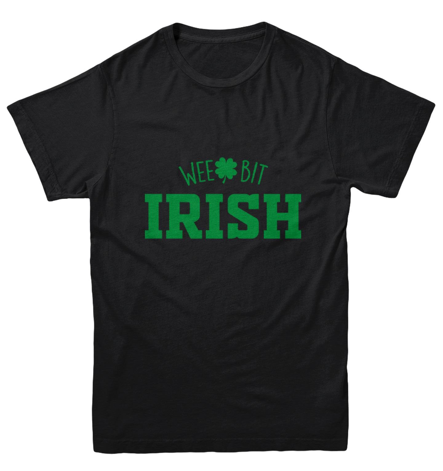 Wee Bit Irish - Luck Four Leaf Clover St. Patrick's Day Youth T-Shirt - Picture 2 of 20