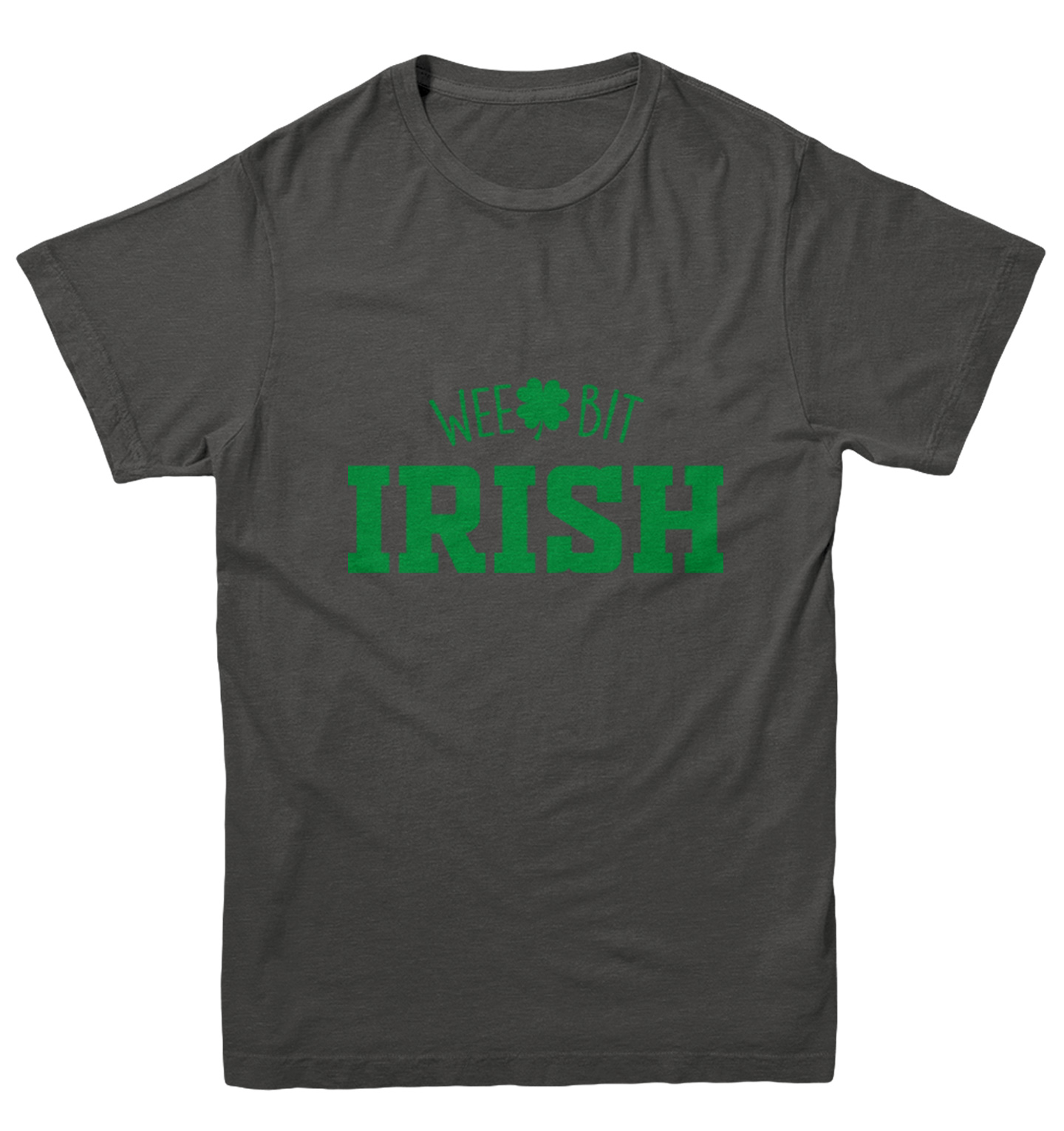 Wee Bit Irish - Luck Four Leaf Clover St. Patrick's Day Youth T-Shirt - Picture 3 of 20