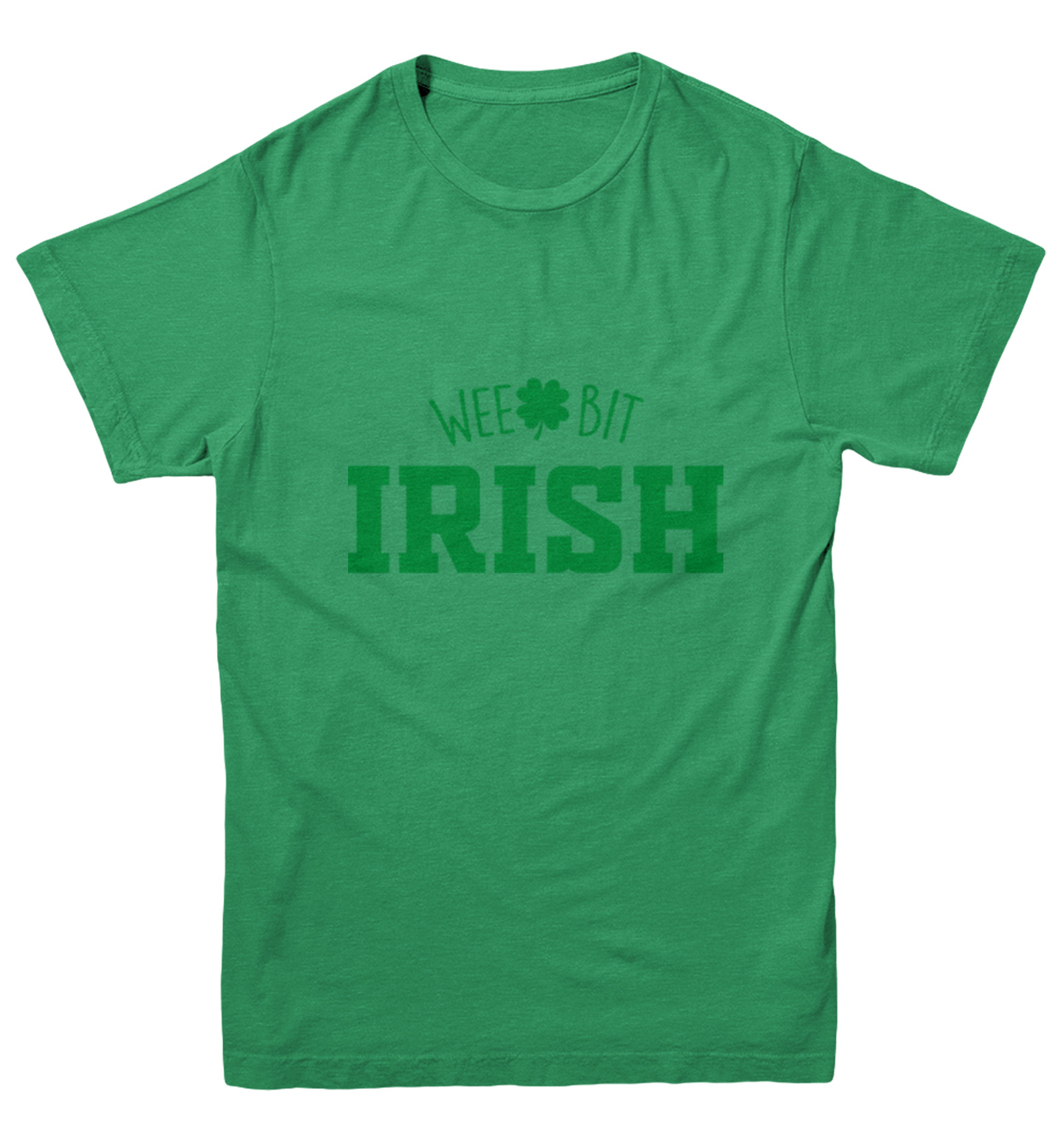 Wee Bit Irish - Luck Four Leaf Clover St. Patrick's Day Youth T-Shirt - Picture 4 of 20