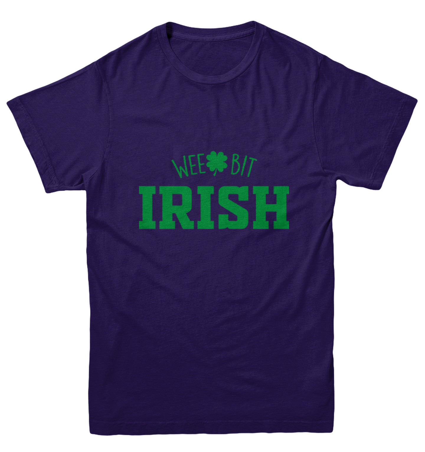 Wee Bit Irish - Luck Four Leaf Clover St. Patrick's Day Youth T-Shirt - Picture 10 of 20