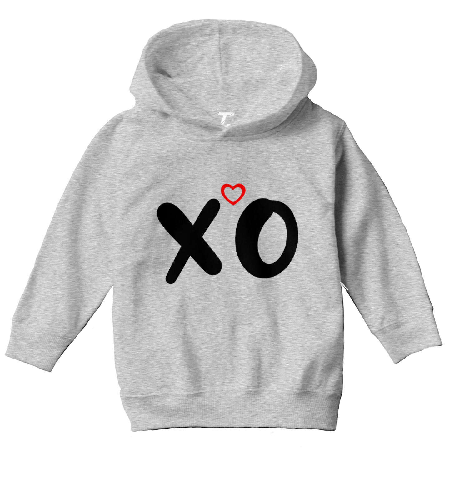 X O - Heart Love Hugs & Kisses Valentine's Day XOXO Toddler/Youth Hoodie - Picture 5 of 10
