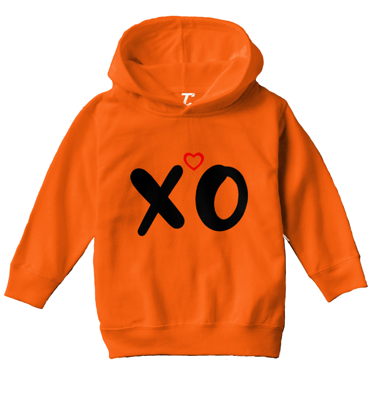 X O - Heart Love Hugs & Kisses Valentine's Day XOXO Toddler/Youth Hoodie - Picture 6 of 10