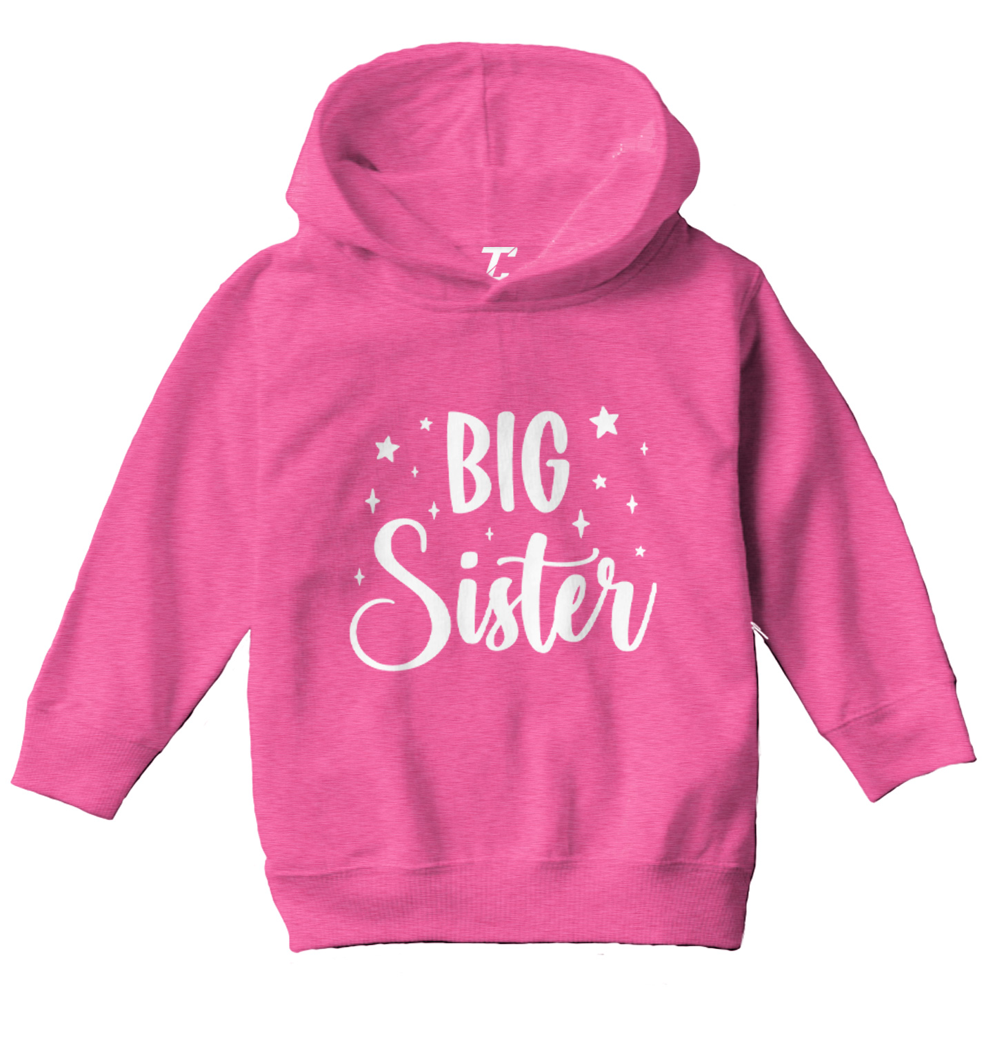 Big Sister - Older Sis Birth Announcement Siblings Toddler/Youth Hoodie - Picture 4 of 12