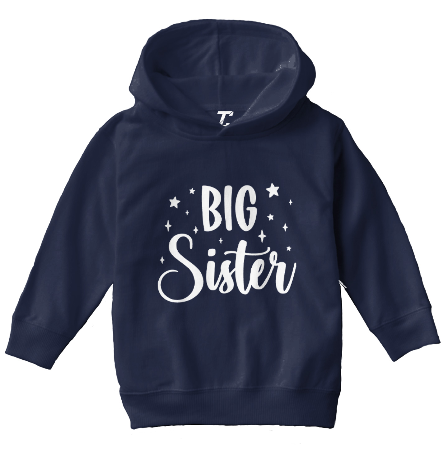 Big Sister - Older Sis Birth Announcement Siblings Toddler/Youth Hoodie - Picture 7 of 12