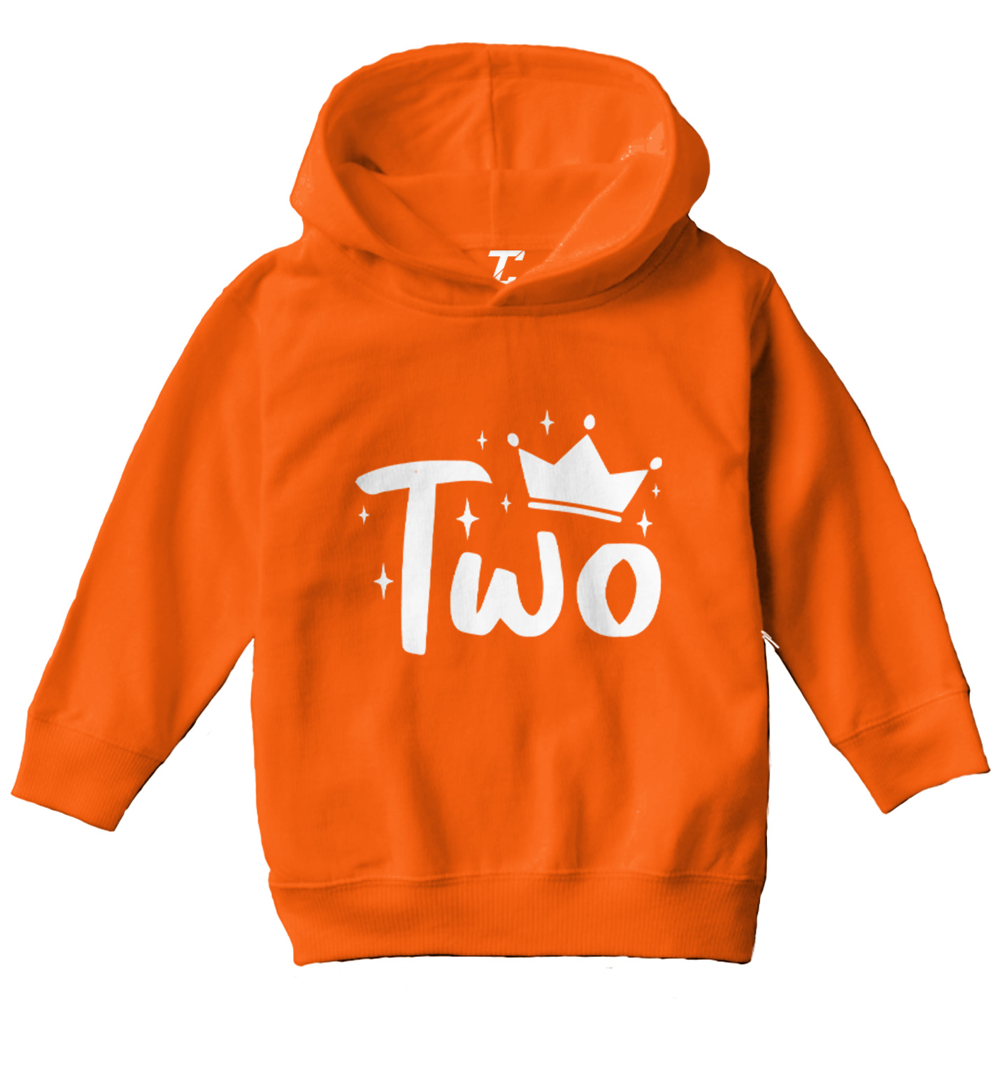 Two With Crown - Birthday Royalty King Queen Years Old Toddler/Youth Hoodie - Picture 8 of 12