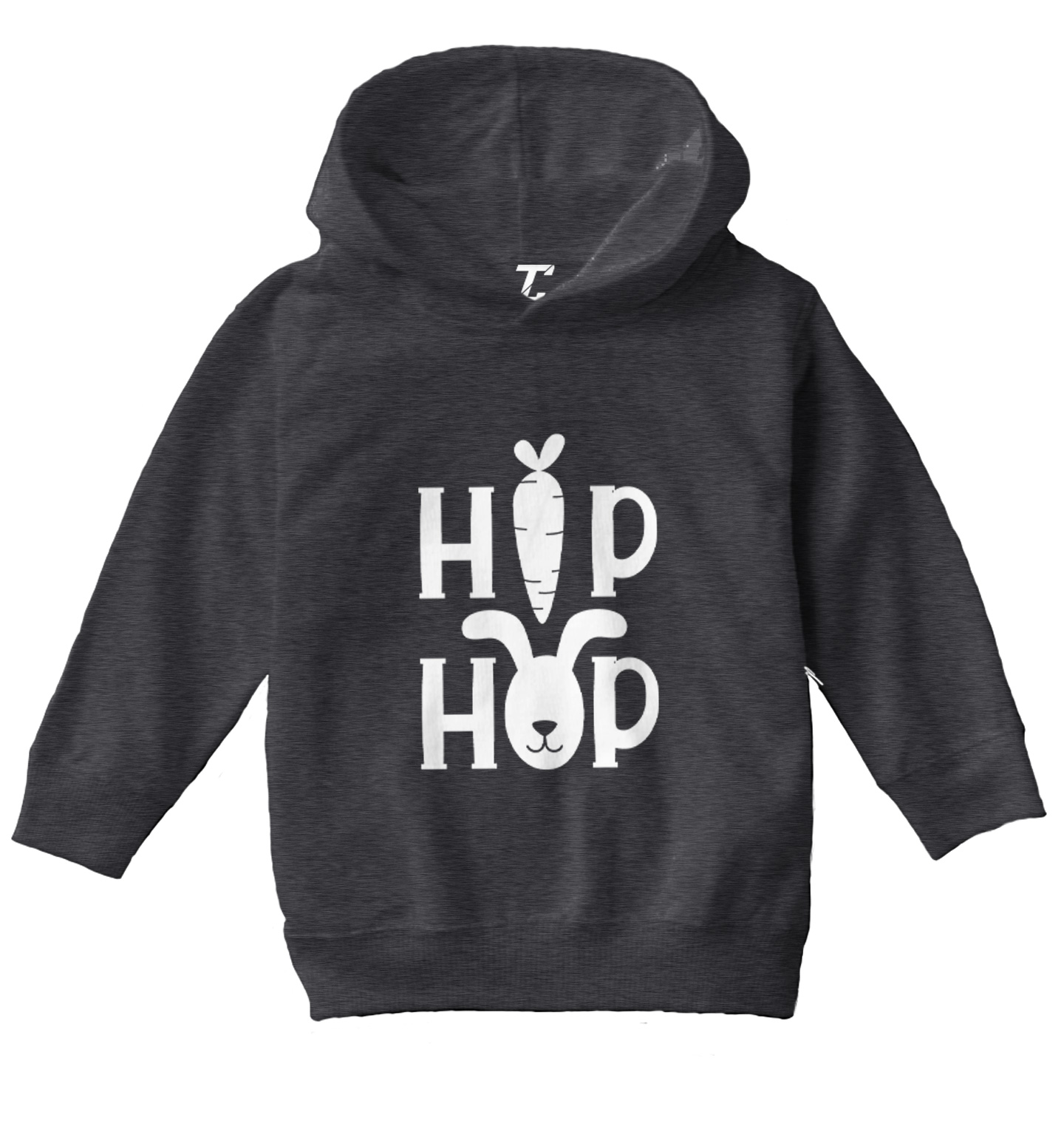 Hip Hop Easter Rabbit - Bunny Carrott Holiday Music Rap Toddler/Youth Hoodie - Picture 3 of 12